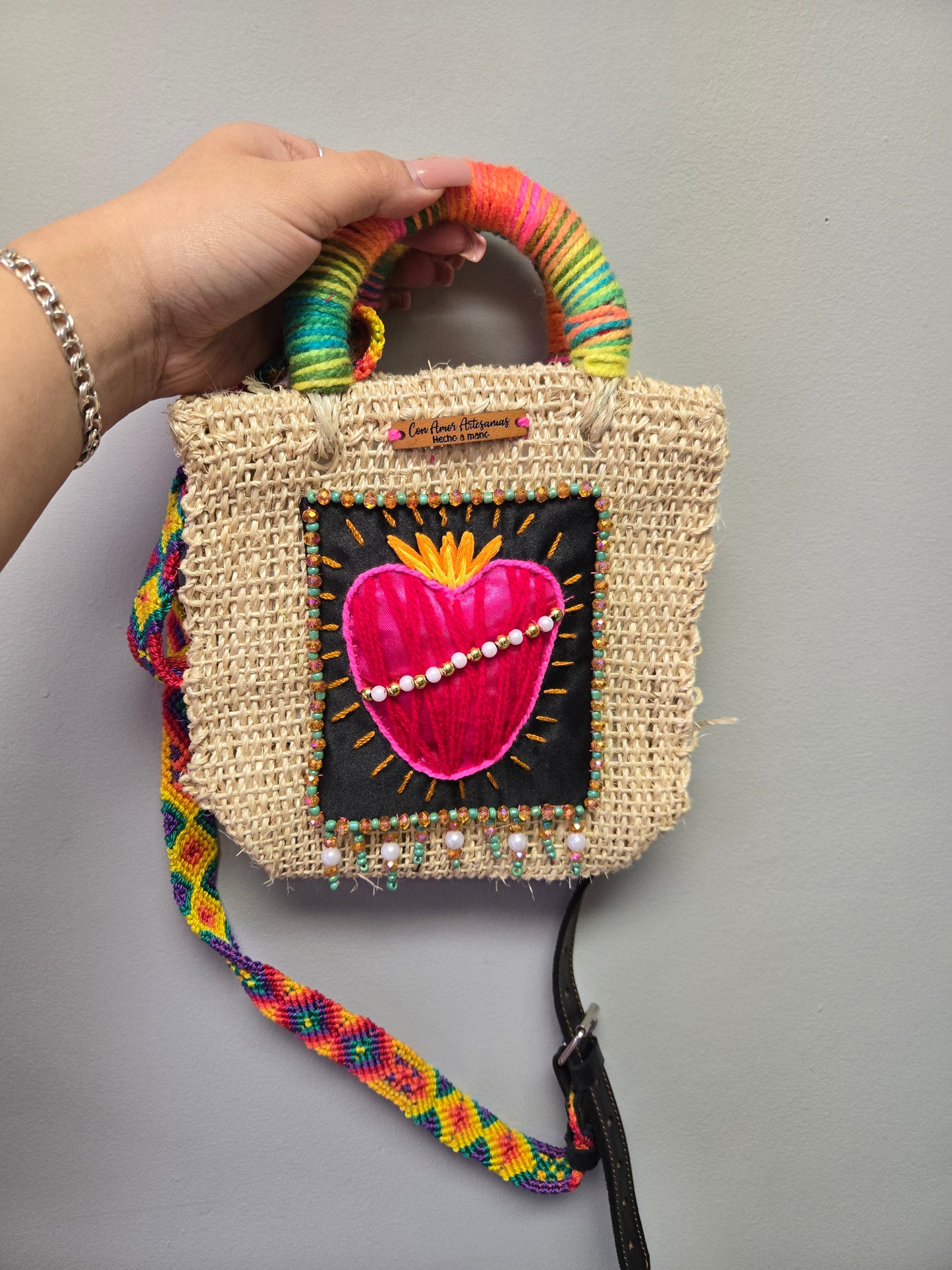Bolsa Mini corazon sagrado