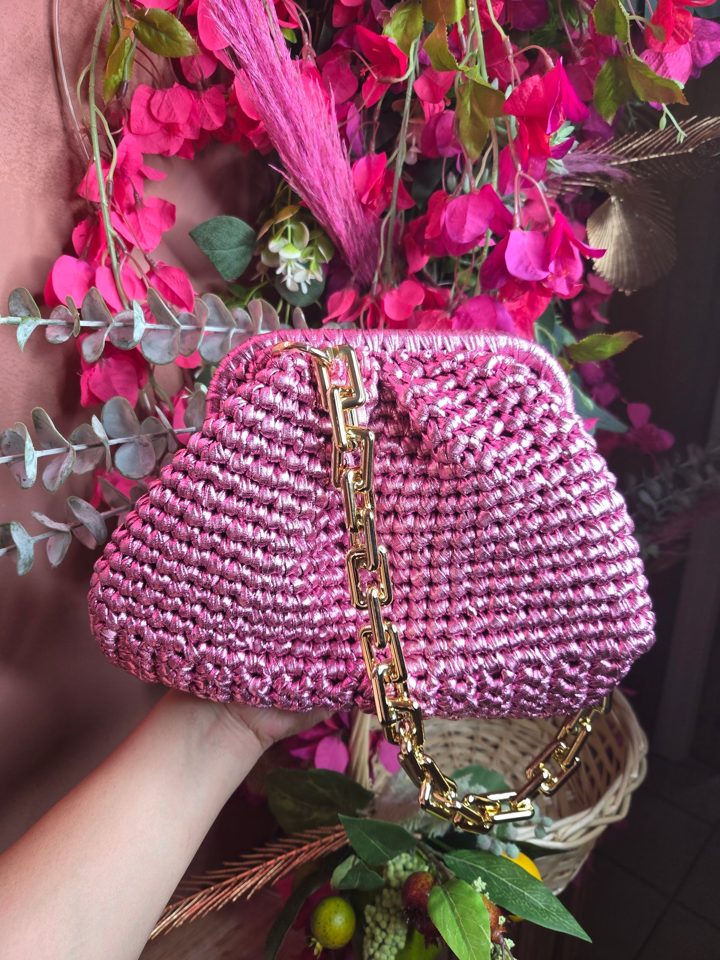 Pink handbag