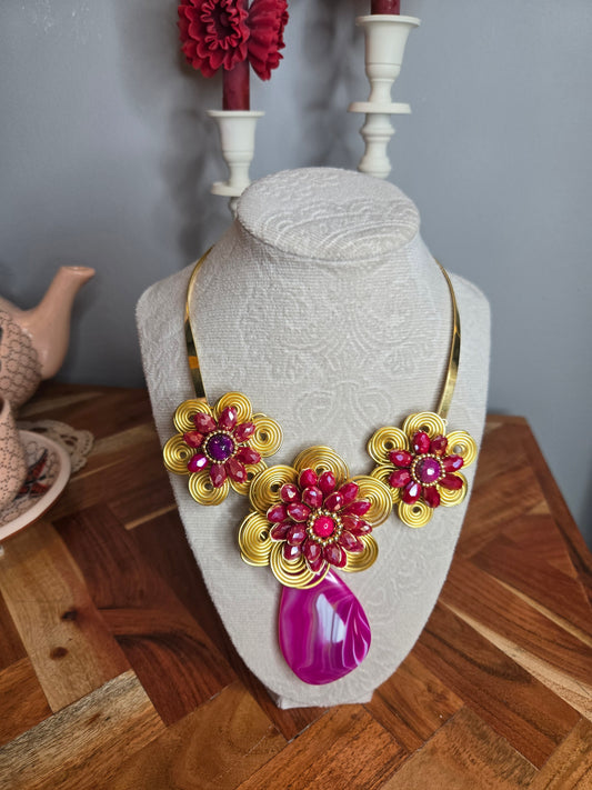 Purple necklace